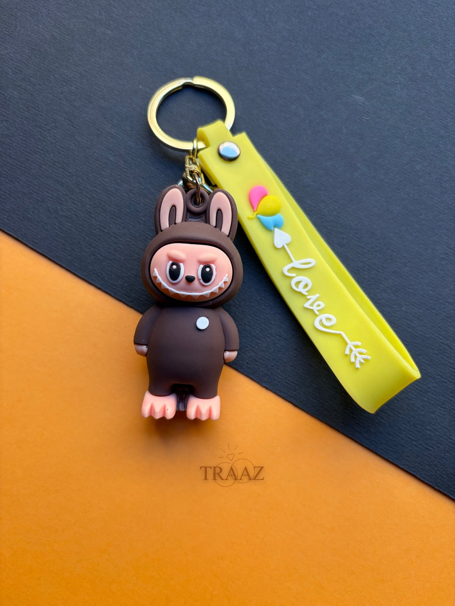 BROWN LABUBU Doll keychain