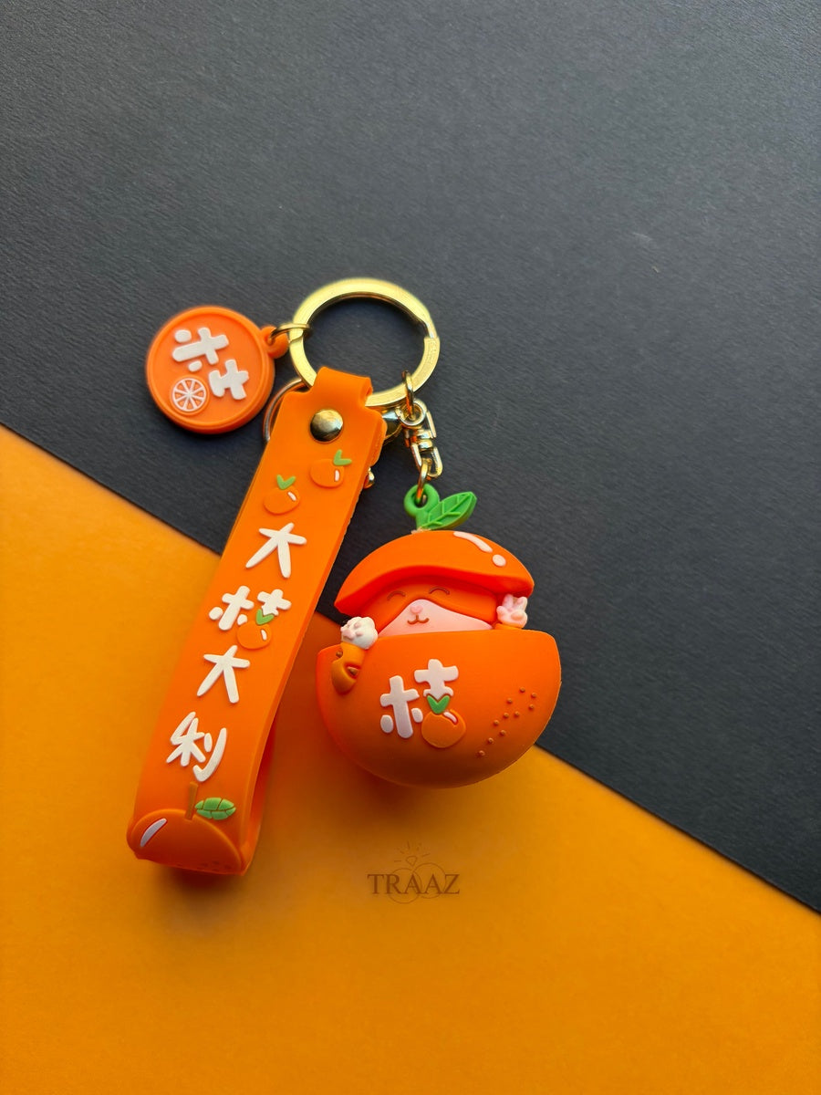 Citrus KITTY – Peekaboo Keychain