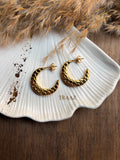 Gold Circle earrings