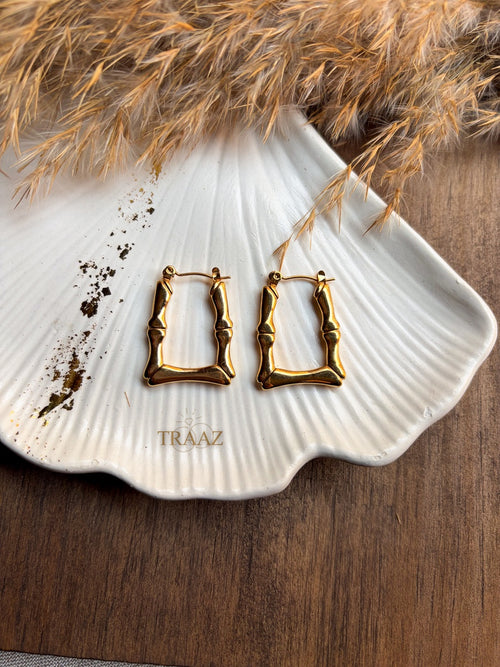 Bamboo Mini Hoop Earrings
