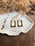Square U Hoop Earrings