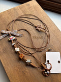 Star Bow Loop – Warm Brown