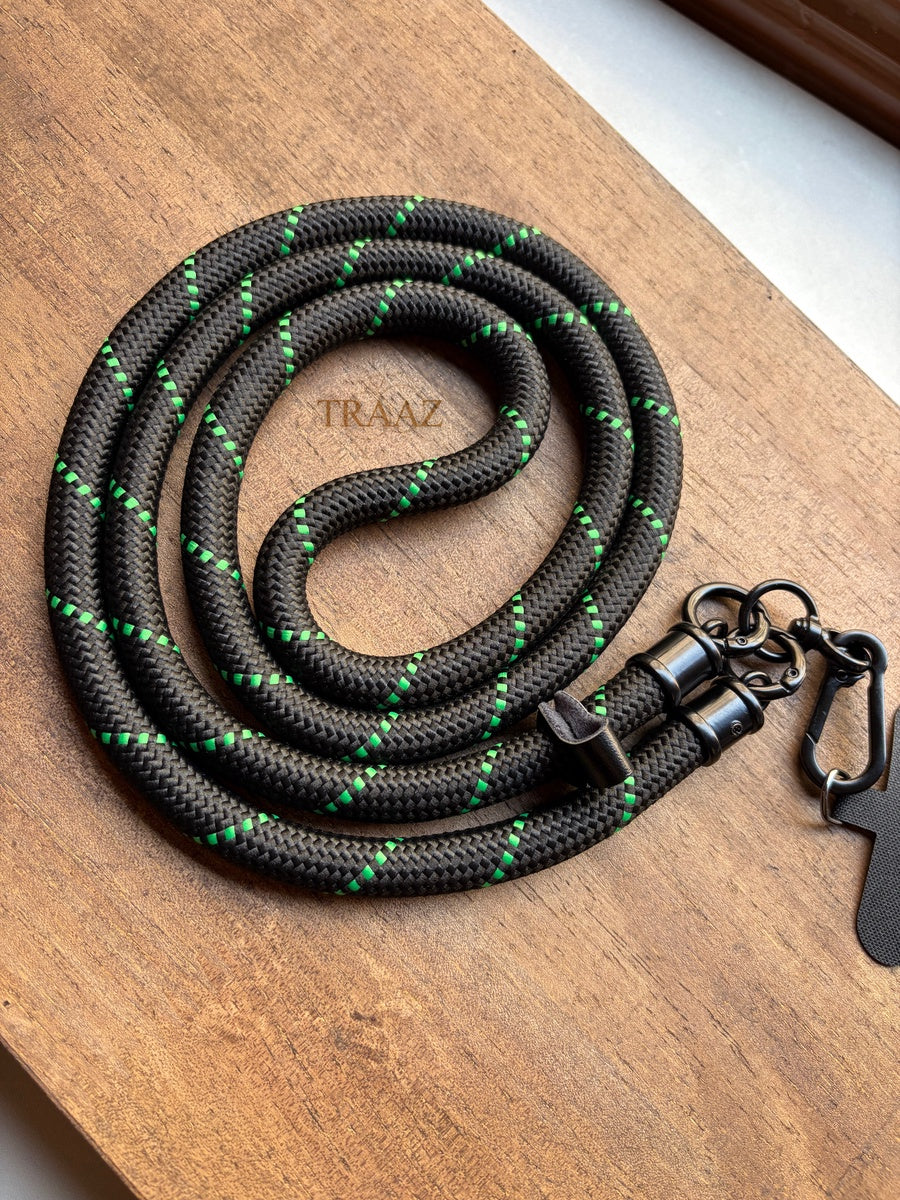 Mono Loop Phone Strap – Black & Green