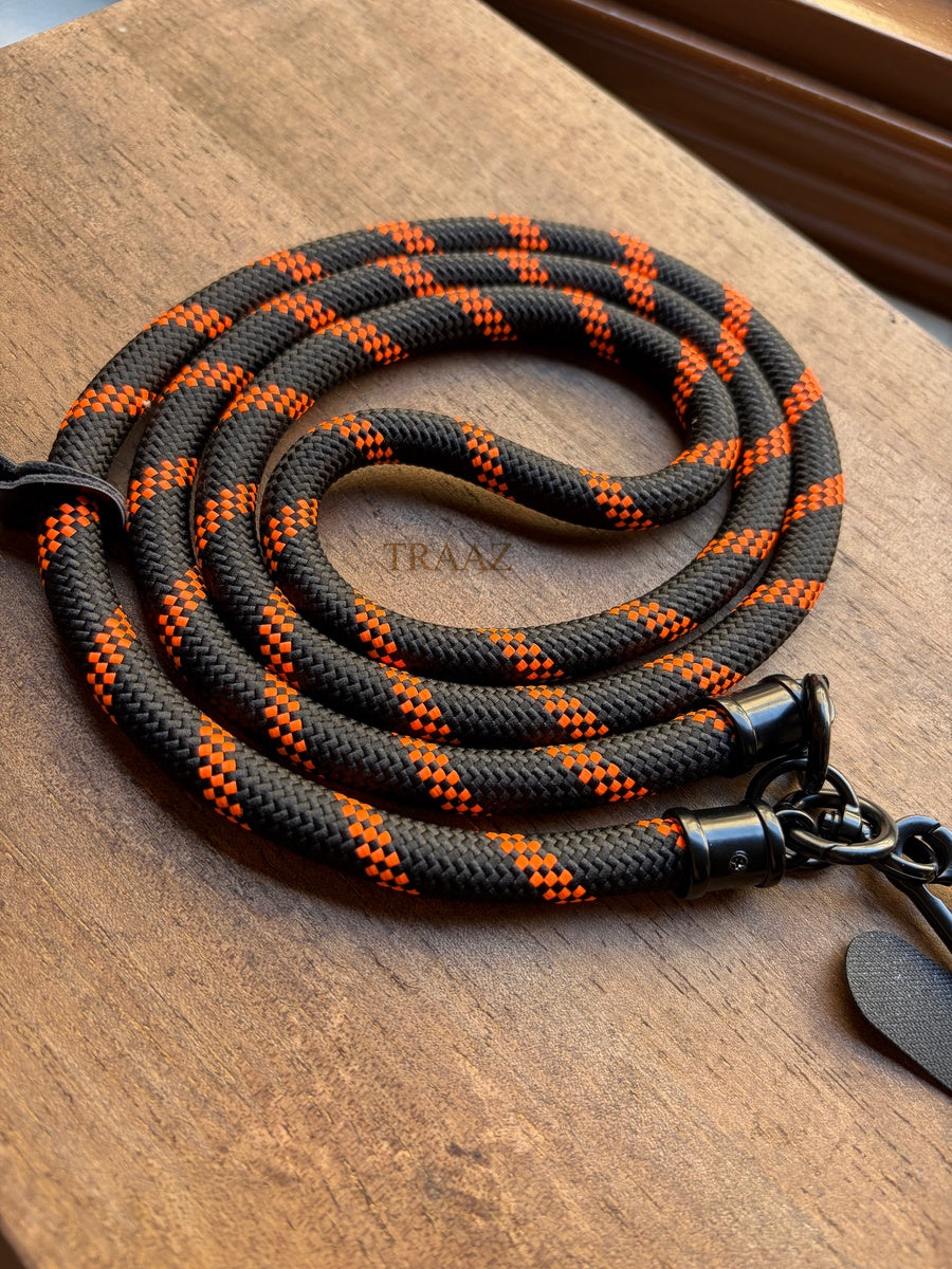 Mono Loop Phone Strap – Black & Orange