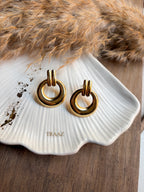 Linked Gold Earring