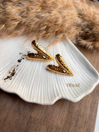 Soft Heart Gold Earring