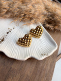 Bold Heart Gold Earring