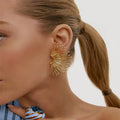 Golden Sunburst Earring
