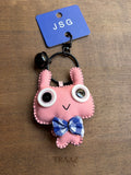 Rosy Bow Bunny Charm