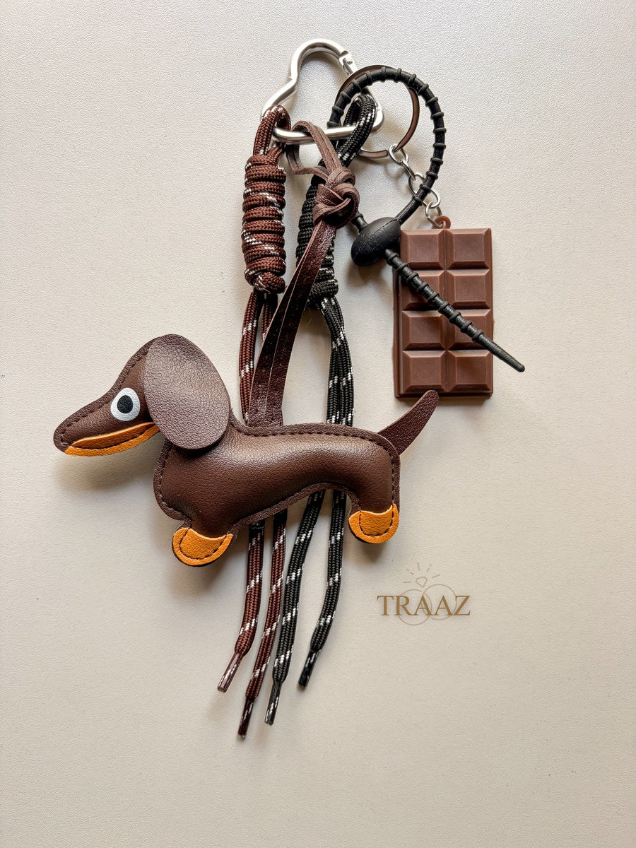 Choco Dachshund Charm – Brown