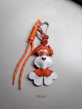 Soft Loop Bag Charm – Orange