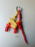 Winged Horse Orange & Yellow Mini Charm