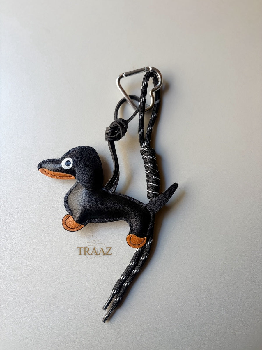 BLACK Dachshund Charm