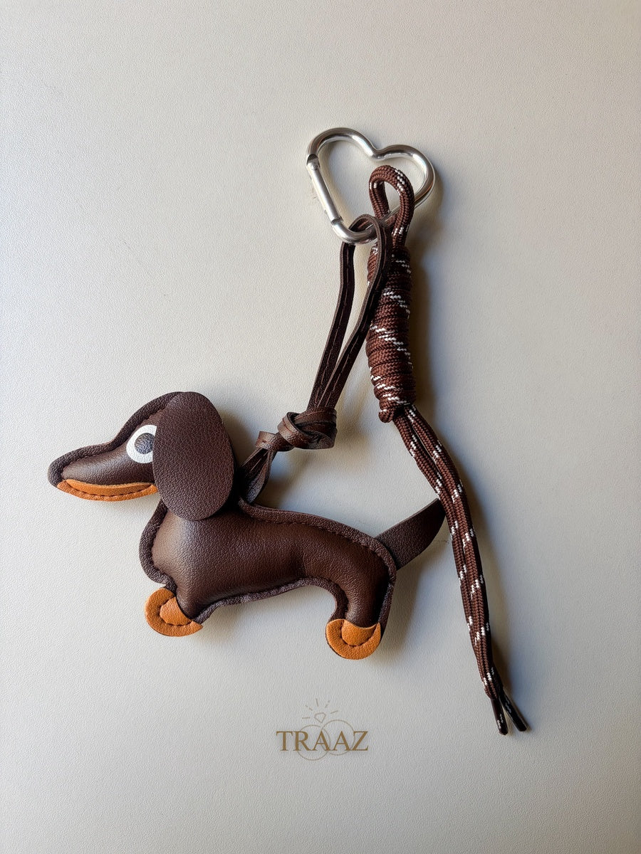 Brown Dachshund Charm
