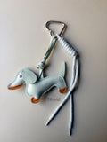Sky Blue Dachshund Charm