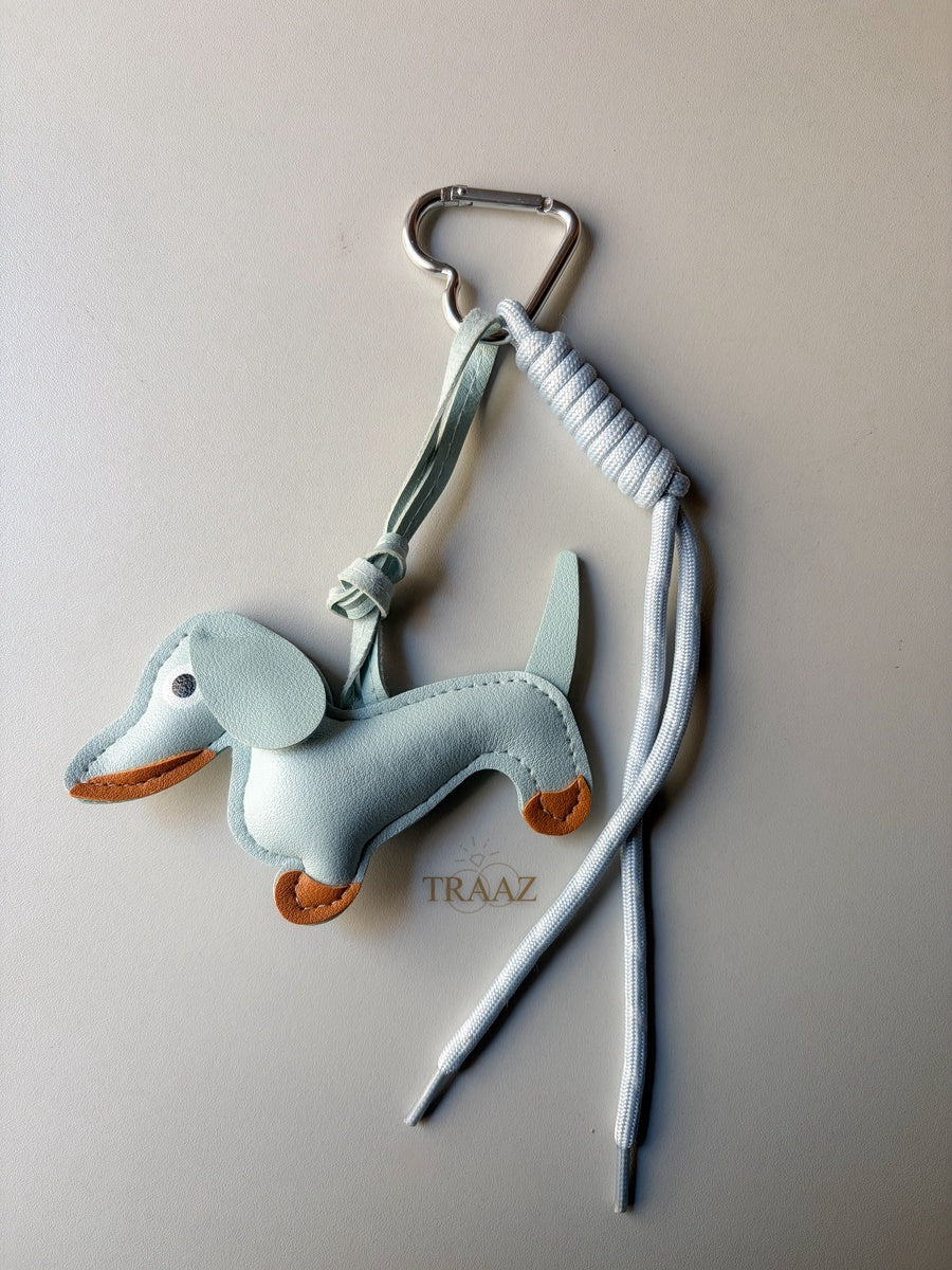 Sky Blue Dachshund Charm