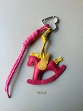 Fuchsia Rocker Bag Charm