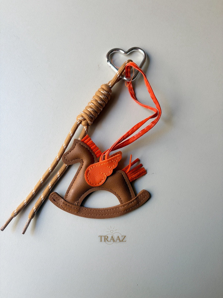 Brown Rocker Bag Charm