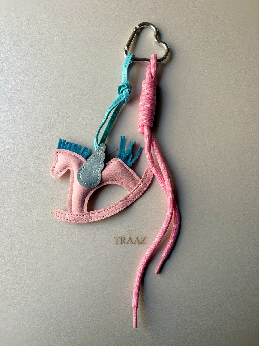 Pink  Rocker Bag Charm
