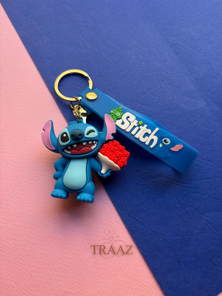 Stitch  Blossom Keychain🌸