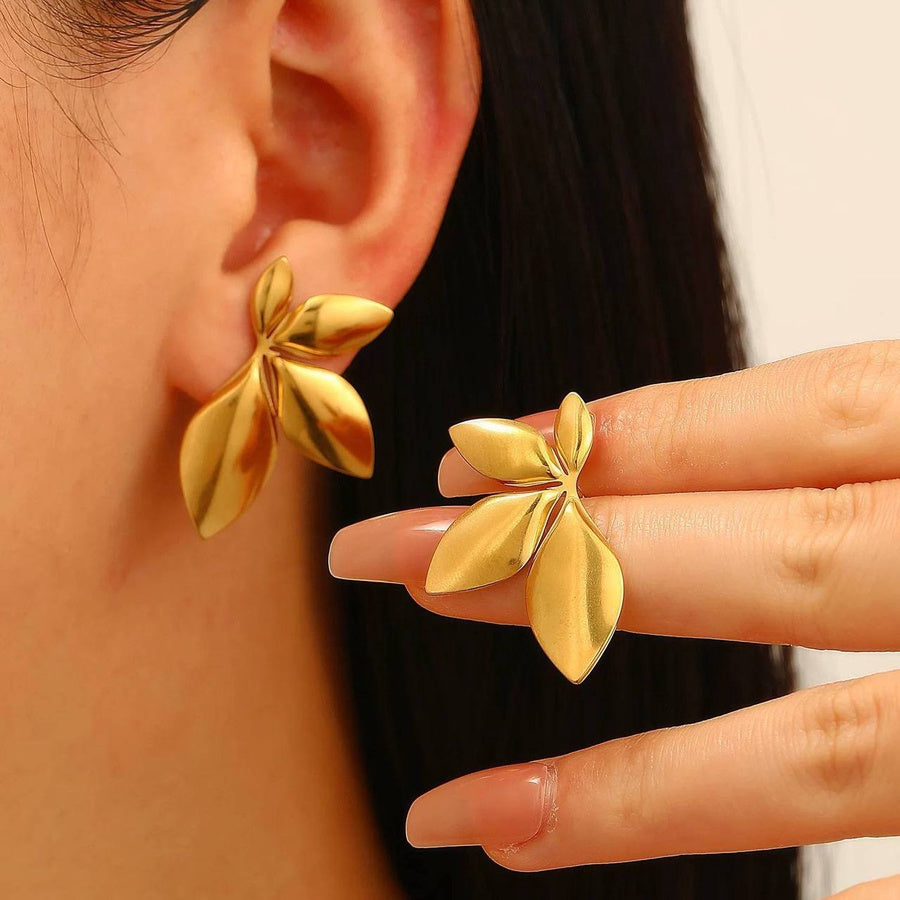 Golden Petal Earring
