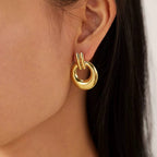 Linked Gold Earring