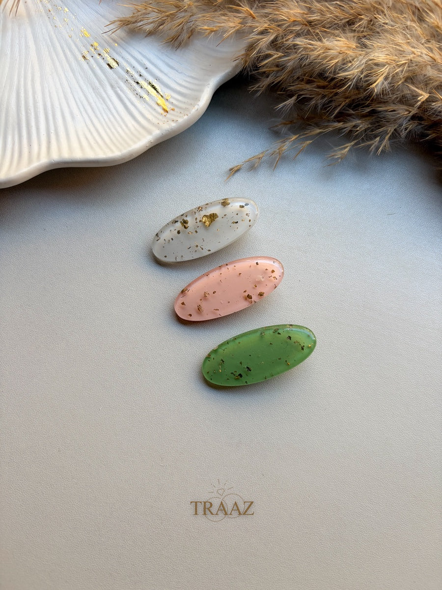 1 - Handmade Resin Clips