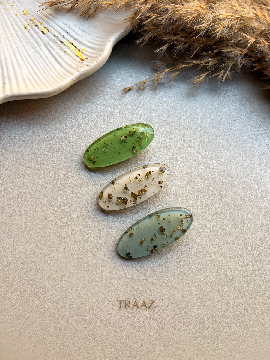 3 - Handmade Resin Clips