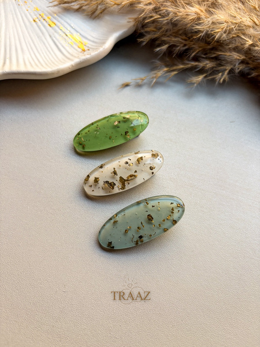 3 - Handmade Resin Clips