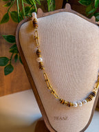 Golden Pearl Mix Necklace