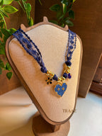 Blue  Heart Glow Necklace