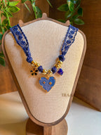 Blue  Heart Glow Necklace