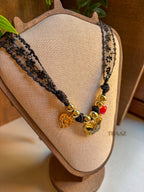 Black Butterfly Charm Necklace