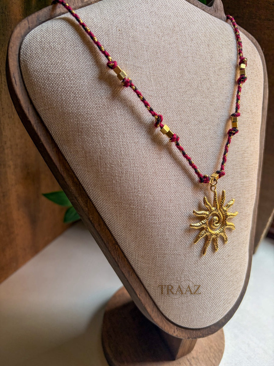 Sun Kissed Spiral Necklace