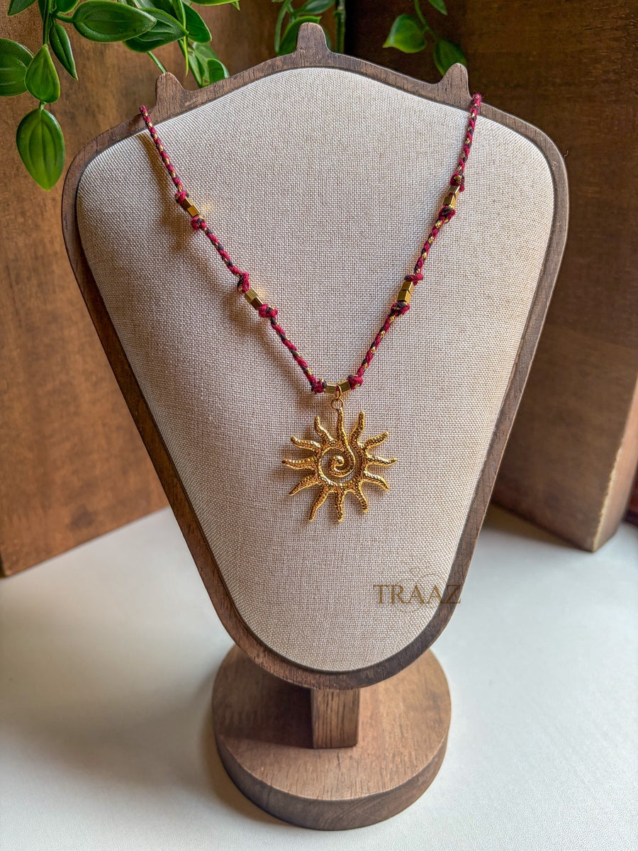 Sun Kissed Spiral Necklace