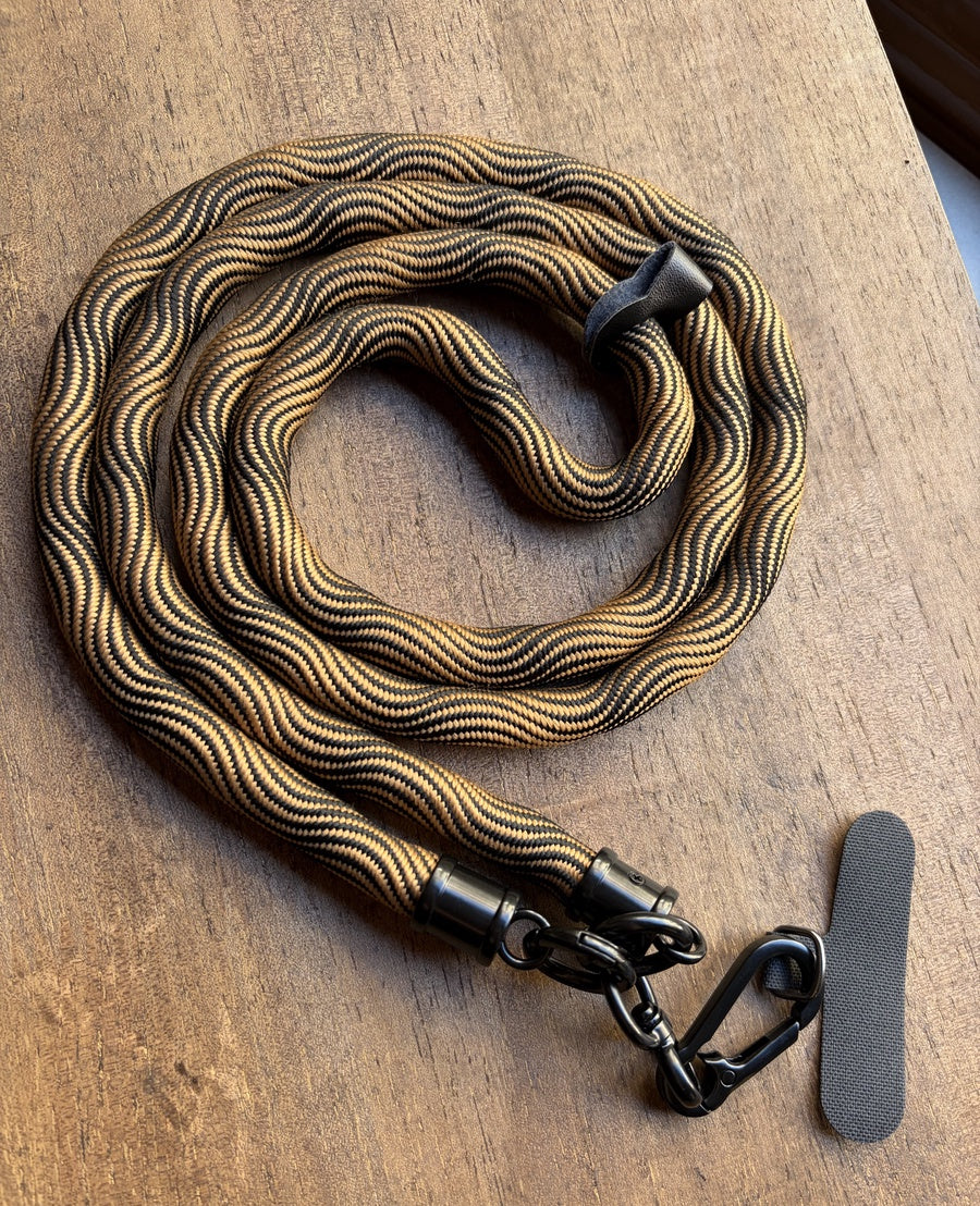 Black & Yellow Rope Phone Lanyard