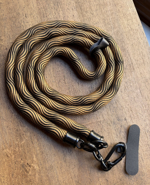 Black & Yellow Rope Phone Lanyard