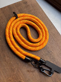Orange X-Pattern Rope Phone Lanyard
