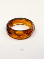 hazel Faceted acrylic bangle