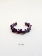 Purple Wavy acrylic bangle
