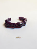 Purple Wavy acrylic bangle