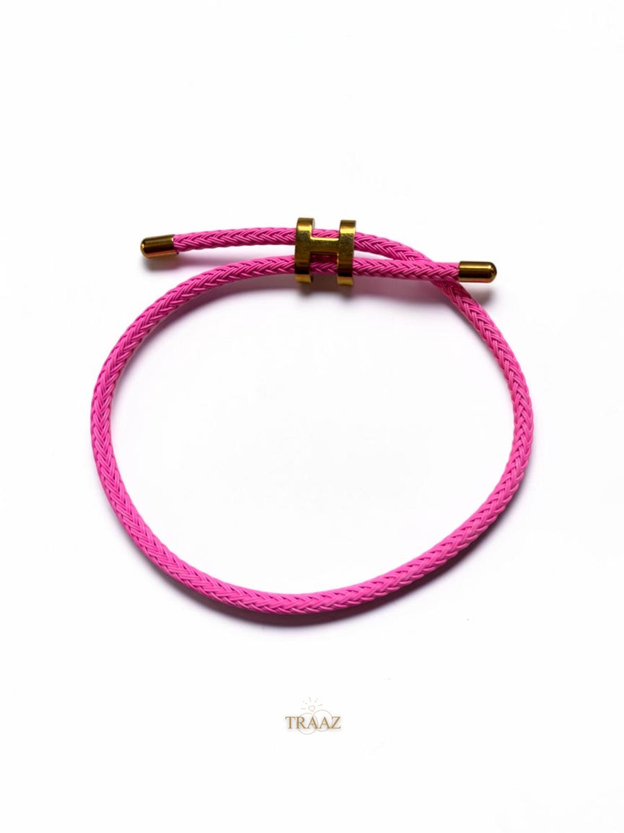 Fushia & GOLD Hermes Bracelet