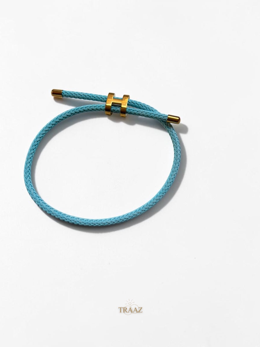 Baby BLUE & GOLD Hermes Bracelet