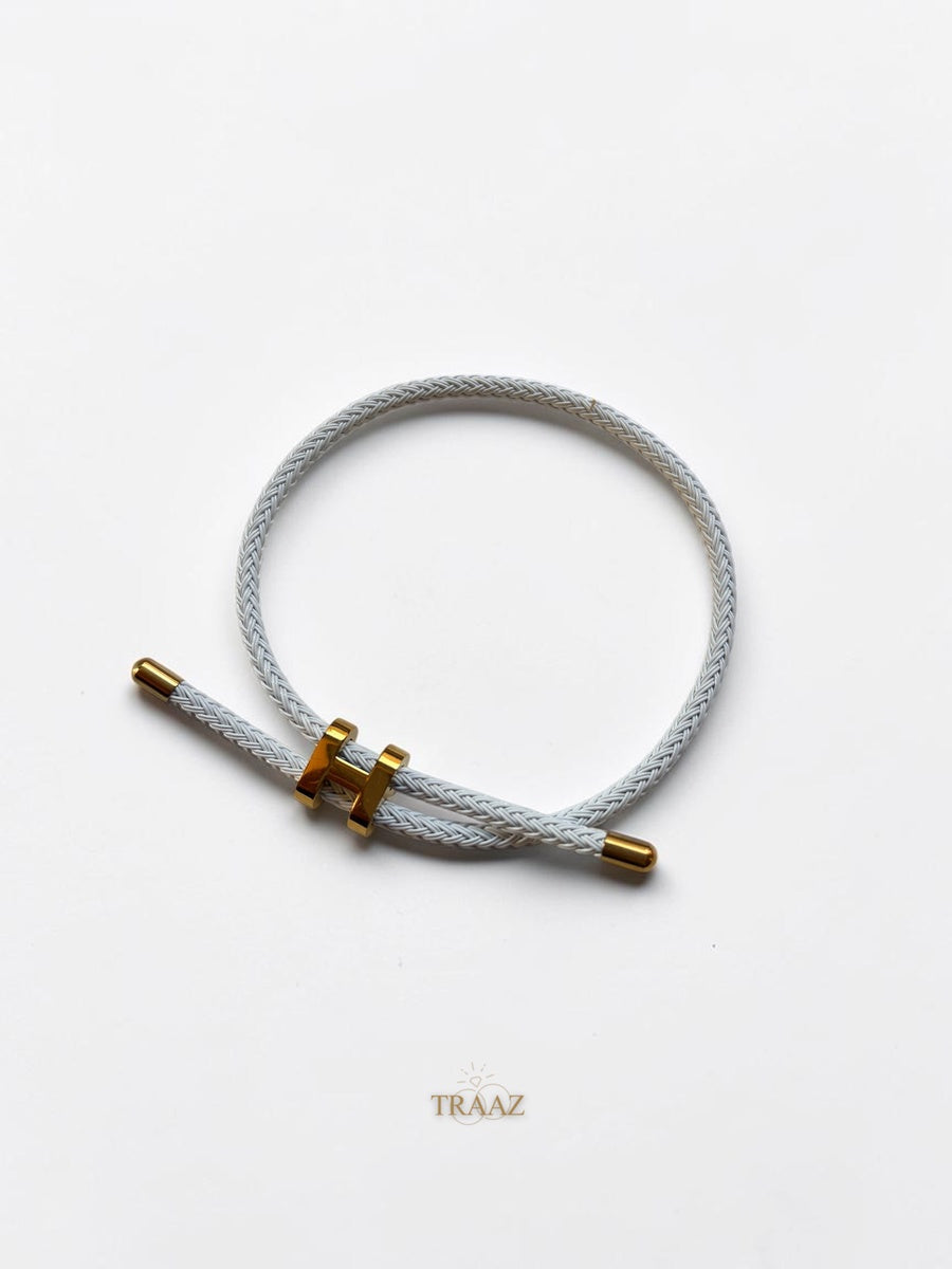 White & GOLD Hermes Bracelet
