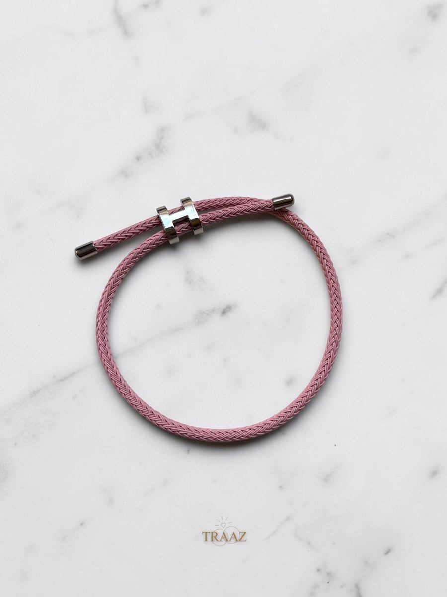 Pink & SILVER Hermes Bracelet