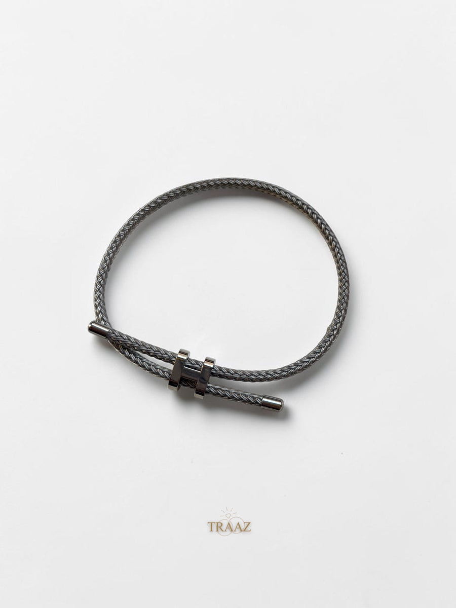 Gray & SILVER Hermes Bracelet