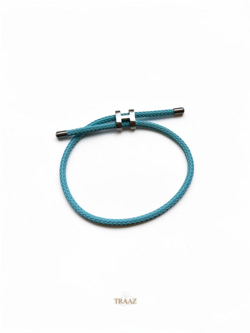 Baby Blue & SILVER Hermes Bracelet
