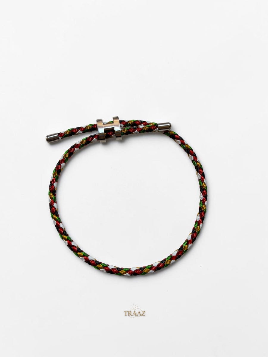 Mix Red & SILVER Hermes Bracelet