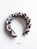 White Leopard Bubble Headband