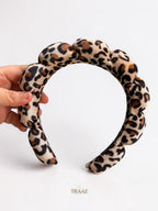 Café Leopard Bubble Headband